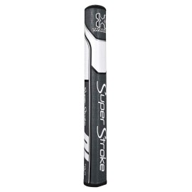 Superstroke Traxion Tour Golf Putter Grip, Gray/White (Tour 2.0) Advanced Surface Texture That Improves Feedback And Tack Minimize Grip Pressure With A Unique Parallel Design Tech-Port