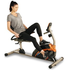 EXERPEUTIC 1500XL Recumbent Exercise Bike with Pulse | 300 lbs. Weight Capacity