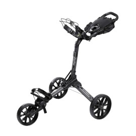 Bag Boy Nitron 3 Wheel Golf Push Cart, Easy 1 Step Open And Fold, Scorecard Console, Beverage Holder, Mobile Device Holder, Handle Mounted Parking Brake