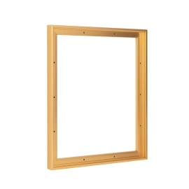 Pixy Canvas 22X28 Inch Floater Frame For Canvas Paintings, Wood Panels, Canvas Panels Stretched Canvas Boards Floating Frame Fits 58, 34 Max 78 Deep Artwork (Brass Gold, 22 X 28 Inch)