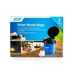Camco Toilet Waste Bags -Durable Double Bag Design Is Leak-Proof, Inner Bag Gels Any Liquid, Great For Camping, Hiking And Hunting And More, 3 Pack (41547), Black