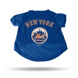 Rico Industries MLB New York Mets Pet Tee ShirtPet Tee Shirt Size XL, Team Colors, Size XL