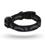 Rico Industries MLB Colorado Rockies Pet CollarPet Collar Large, Team Colors, Large