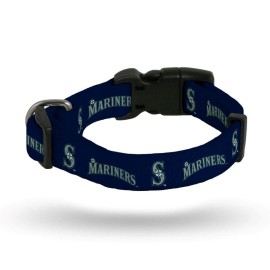 Rico Industries MLB Seattle Mariners Pet CollarPet Collar Small, Team Colors, Small