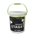 Dunlop Tennis Ball Stage 1 Green - For Kids And Beginner On Regular Court (60 Balls)