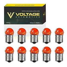 Voltage Automotive 97A 97 Amber G18 Brake Tail Light Bulb Turn Signal Bulb Side Marker Light Bulb (Box Of 10)