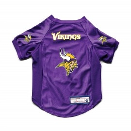 Littlearth Unisex-Adult NFL Minnesota Vikings Stretch Pet Jersey, Team Color, X-Large