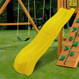 Swing'n'Slide Ws 5031 Olympus Wave Slide 2Piece Plastic Slide for 5' Decks, Yellow