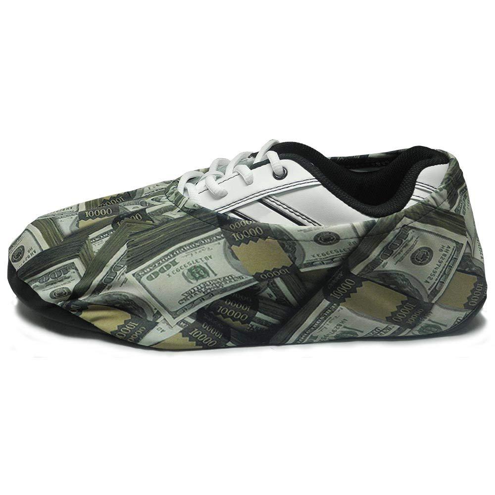 Bowlingball.Com Premium Bowling Shoe Protector Covers (Medium: Fits Womens Size 4-12, Mens Size 6-10, Money)