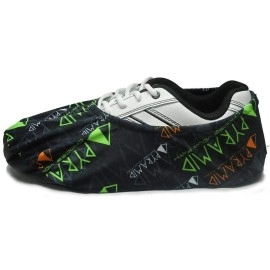 Bowlingball.Com Premium Bowling Shoe Protector Covers (Medium: Fits Womens Size 4-12, Mens Size 6-10, Pyramid Logo)