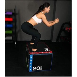 Balancefrom 3 In 1 20X24X30 Foam Plyometric Box Jumping Exercise (Heavy Duty, 60 Pounds)