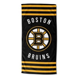 Northwest Nhl Boston Bruins Unisex-Adult Beach Towel 30 X 60 Stripes
