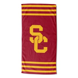 Northwest Ncaa Usc Trojans Unisex-Adult Beach Towel 30 X 60 Stripes