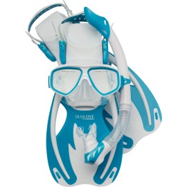 Cressi Rocks Kids Set, Whitelight Blue, Lxl