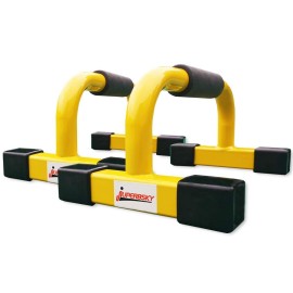 Juperbsky Push-Up Stands Bars Parallettes Set For Workout Exercise (Yellow, 12X 7X 55)