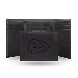 NFL Rico Industries Laser Engraved Trifold Wallet, Kansas City Chiefs