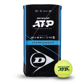 Dunlop Unisexs 601363 Tennisball Atp Championship-2X4 Ball Pet Sleeve, Yellow, One Size