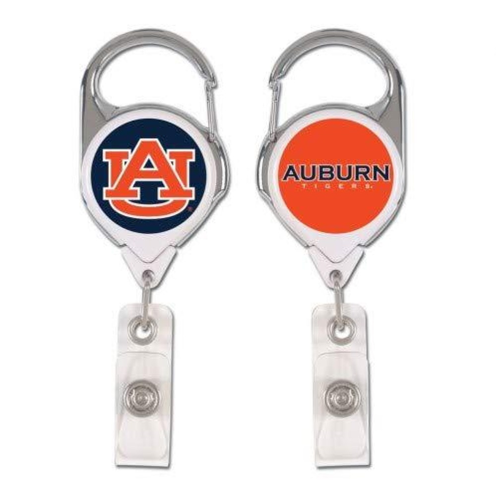 Ncaa Auburn Tigers Badge Holderpremium Retractable Badge Holder Team Colors One Size