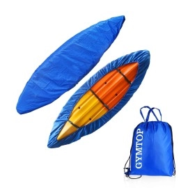 7.8-18Ft Waterproof Kayak Canoe Cover-Storage Dust Cover Uv Protection Sunblock Shield For Fishing Boat/Kayak/Canoe 7 Sizes [Choose Color] (Dark Blue(Upgraded), Suitable For 9.3-10.5Ft Kayak)
