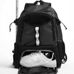 Athletico Turf Lacrosse Bag - Extra Large Lacrosse Backpack - Holds All Lacrosse Or Field Hockey Equipment - Two Stick Holders And Separate Cleats Compartment (Black)