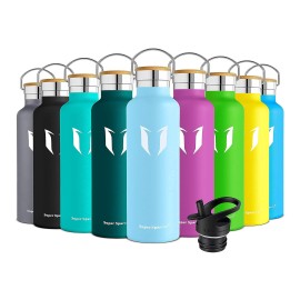 Super Sparrow Stainless Steel Water Bottle - 500Ml - Vacuum Insulated Metal Water Bottle - Standard Mouth Flask - Bpa Free - Straw Water Bottle For Gym, Travel, Sports