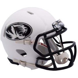 Ncaa Missouri Tigers Helmet Mini Speedhelmet Replica Mini Speed Style Matte White Team Colors One Size