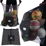 Athletico Extra Large Ball Bag - Mesh Soccer Ball Bag - Heavy Duty Drawstring Bags Hold Equipment For Sports Including Basketball, Volleyball, Baseball, Swimming Gear Or The Beach