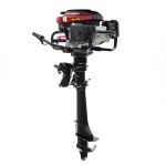 Outboard Motor Heavy Duty High-Speed Inflatable Fishing Boat Motor Engine Wair Cooling System (7Hp 4-Stroke Air Cooling)