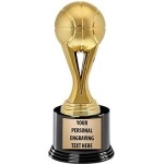 Crown Awards Basketball Trophies With Custom Engraving, 725 Personalized Gold Basketball Trophy On Deluxe Round Base 50 Pack