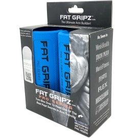 Fat Gripz Pro - The Simple Proven Way To Get Big Biceps & Forearms Fast - At Home Or In The Gym (Winner Of 3 Menas Health Magazine Awards) (225A Outer Diameter)