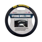 NCAA Iowa Hawkeyes Unisex Poly-Suede Steering Wheel CoverPoly-Suede Steering Wheel Cover, black, one size