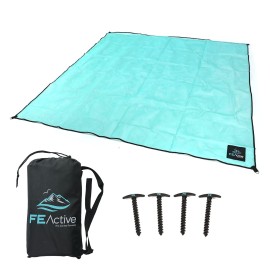 Fe Active Sand Free Beach Blanket - Extra Large Beach Blanket Sand Proof Large Mat For Outdoor Areas Large Blanket For Kids Ideal Compact Picnic Rug For Camping & Travel Designed In California, Usa