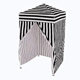 Impact 4'X4' Pop Up Changing Dressing Room, Black And White