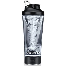 VOLTRX Premium Electric Protein Shaker Bottle, Made with Tritan - BPA Free - 24 oz Vortex Portable Mixer Cup/USB C Rechargeable Shaker Cups for Protein Shakes