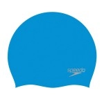 Speedo Unisex Adult Moulded Silicone Swimming Cap Swimming Cap, Bluechrome, One Size