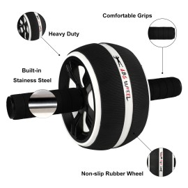 Awefrank Ab Roller for Abs Workout - Abs Workout Equipment for Core Workout,Ab Wheel Roller for Home Gym with Resistance Bands, Knee Mat Home Gym Equipment for Men Women