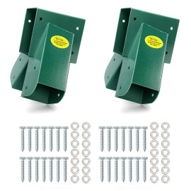 Betooll A-Frame 2 Brackets Swing Set Bracket With Mounting Hardware (Green)