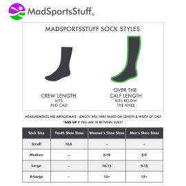 MadSportsStuff Dugout 3 Stripe Baseball Socks (Black/Gold/White, Medium)