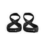 Figure 8 Lifting Straps For Deadlift, Powerlifting, Strongman, & Cross Training Strong Weightlifting Wrist Straps For Men, Women(Black, Small)