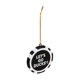 Team Sports America NHL Anaheim Ducks Unique Game Chip Christmas Ornament - 2.5