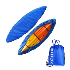 78-18Ft Waterproof Kayak Canoe Cover-Storage Dust Cover Uv Protection Sunblock Shield For Fishing Boat Kayak Canoe 7 Sizes Choose Color] (Dark Blue(Upgraded), Suitable For 153-165Ft Kayak)