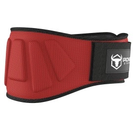 Iron Bull Strength Weightlifting Belt For Men And Women - 6 Inch Auto-Lock Weight Lifting Back Support, Workout Back Support For Lifting, Fitness, Cross Training And Powerlifitng (Large, Red)