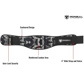 Weightlifting Belt For Men And Women - 6 Inch Auto-Lock Weight Lifting Back Support, Workout Back Support For Lifting, Fitness, Cross Training And Powerlifitng (X-Large, Camo White)