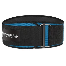 Iron Bull Strength Weightlifting Belt For Men And Women - 6 Inch Auto-Lock Weight Lifting Back Support, Workout Back Support For Lifting, Fitness, Cross Training And Powerlifitng (Medium, Blue)