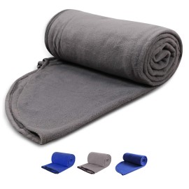 Redcamp Fleece Sleeping Bag Liner With Hood, Great For Adult Warm Or Cold Weather, 87
