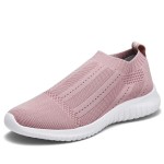 Konhill Womens Casual Walking Shoes Breathable Mesh Work Slip-On Sneakers 9 Us Mauve,40