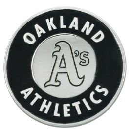 FANMATS 26670 Oakland Athletics 3D Chrome Metal Auto Emblem