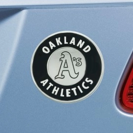 FANMATS 26670 Oakland Athletics 3D Chrome Metal Auto Emblem