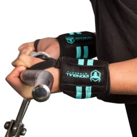 Women Wrist Wraps With Thumb Loops - 12 Professional Grade - Wrist Support Brace And Compression For Cross Training, Weight Lifting, Powerlifting, Strength Training (Blackmint)