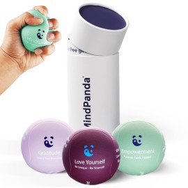 Mindpanda Therapy Stress Balls - Designed To Target Anxiety & Stress Relief For Adults, Lightly Scented For Relaxation & Focus - Soft, Medium & Hard, Squeeze, Bounce & Fidget. The Ideal Gift Set.